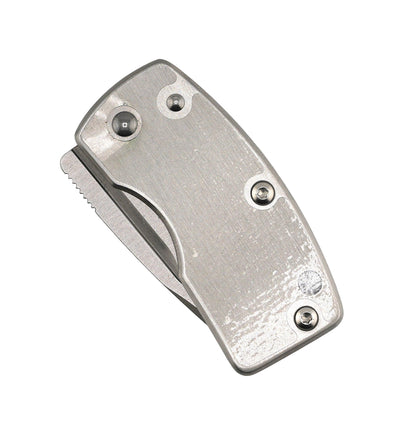 G. Sakai Stainless Skull Money Clip Folding Knife Engravable (Japan)
