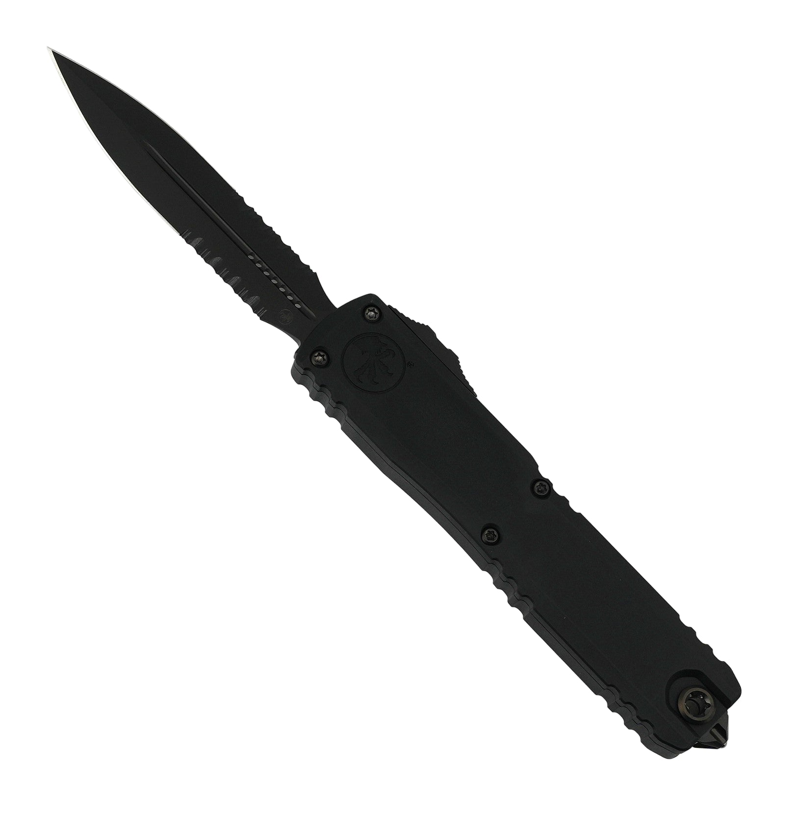 Microtech Ultratech Gen III ZBP Shadow DLC D/E Partial Serrated Auto Knife 3.5" 122-2DLCTSH