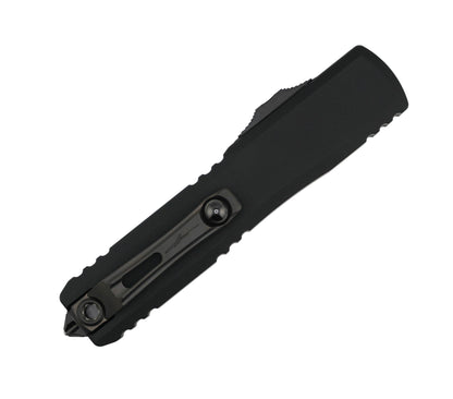 Microtech Ultratech Gen III ZBP Shadow DLC D/E Partial Serrated Auto Knife 3.5" 122-2DLCTSH