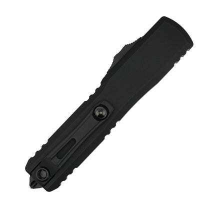 Microtech 1123-1T Ultratech ZBP Zero Blade Play Tactical Auto OTF Knife 3.5" M390MK Black Tanto