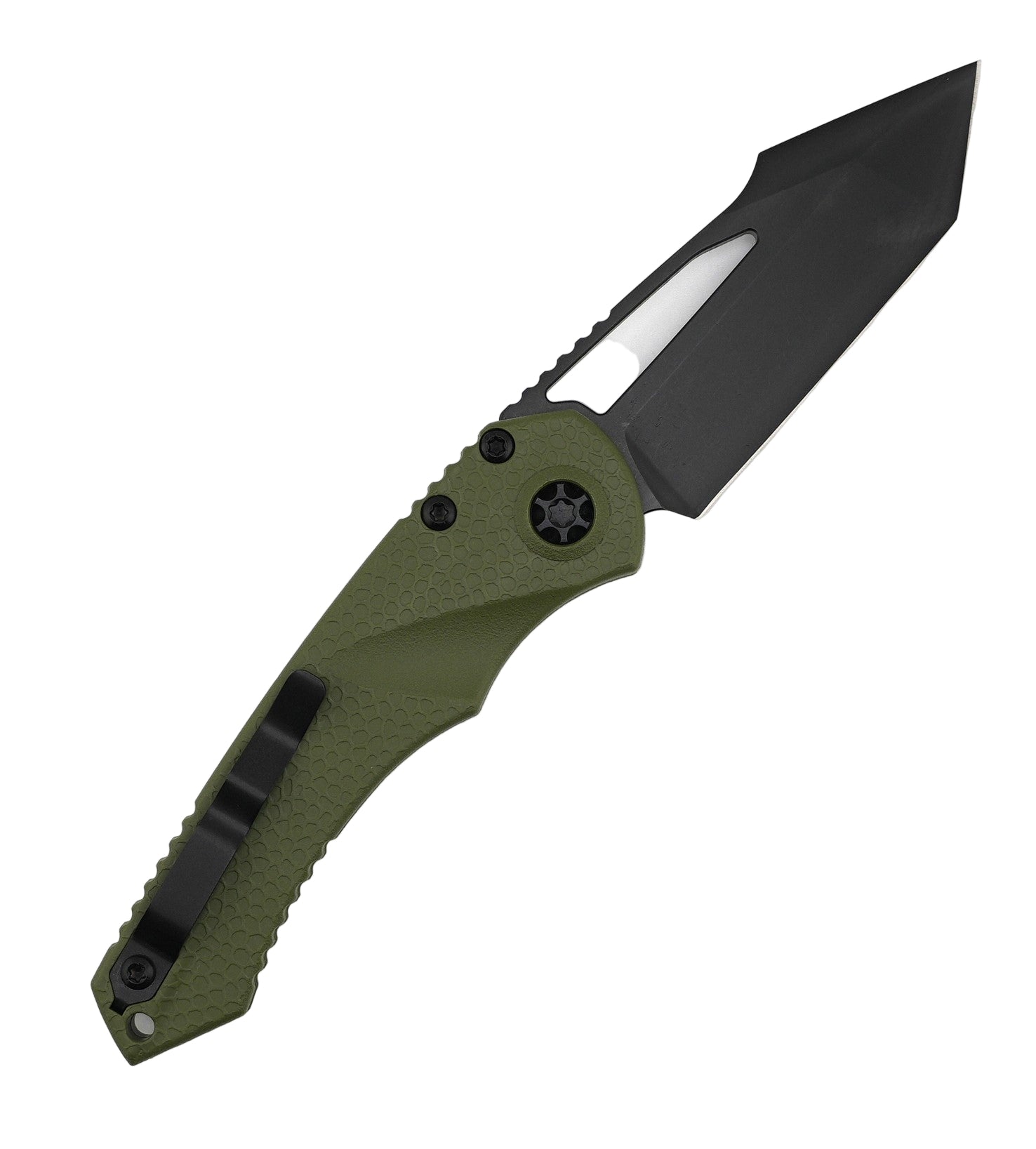 Heretic H053-6A-GRN Mini Pariah Manual Tanto DLC Standard OD Green