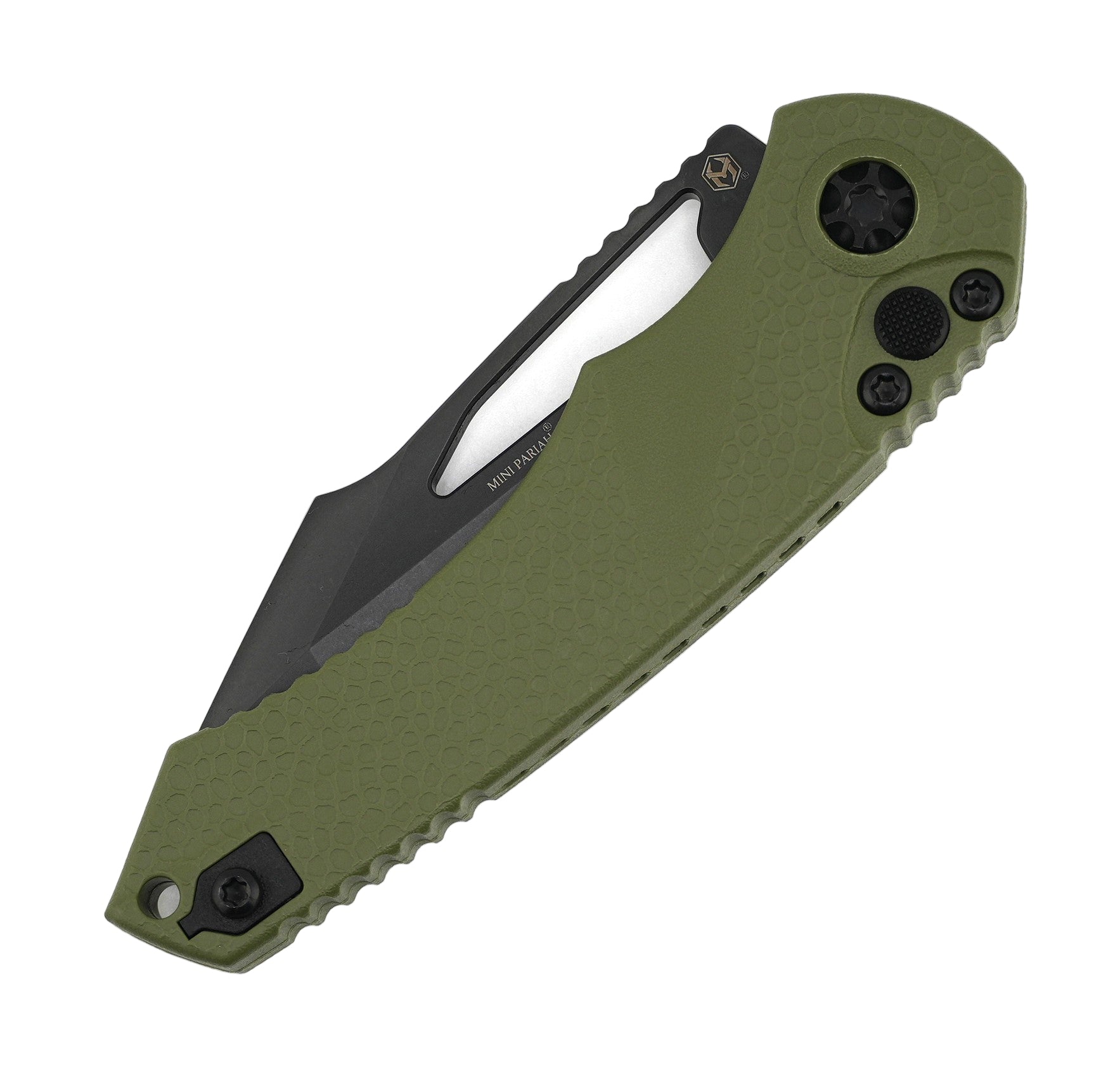Heretic H053-6A-GRN Mini Pariah Manual Tanto DLC Standard OD Green
