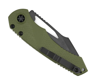 Heretic H053-6A-GRN Mini Pariah Manual Tanto DLC Standard OD Green