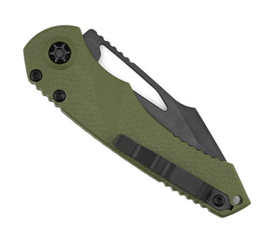 Heretic H053-6A-GRN Mini Pariah Manual Tanto DLC Standard OD Green
