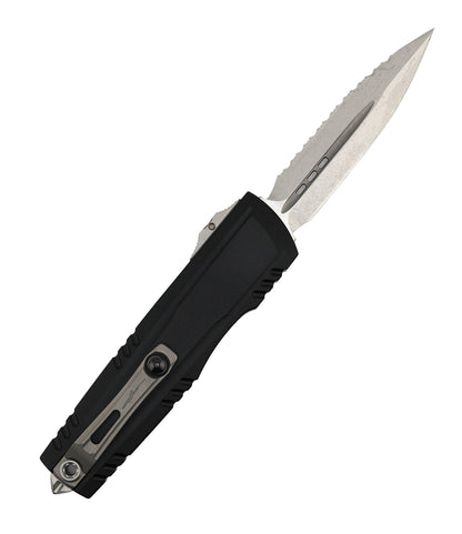 Microtech Luminary ZBP D/E OTF Knife Serrate Black Signature Series (3.6")