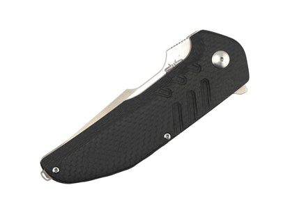 Brous Blades: Strife Folding Knife w/ Carbon Fiber Handle & Stonewash Finish Blade