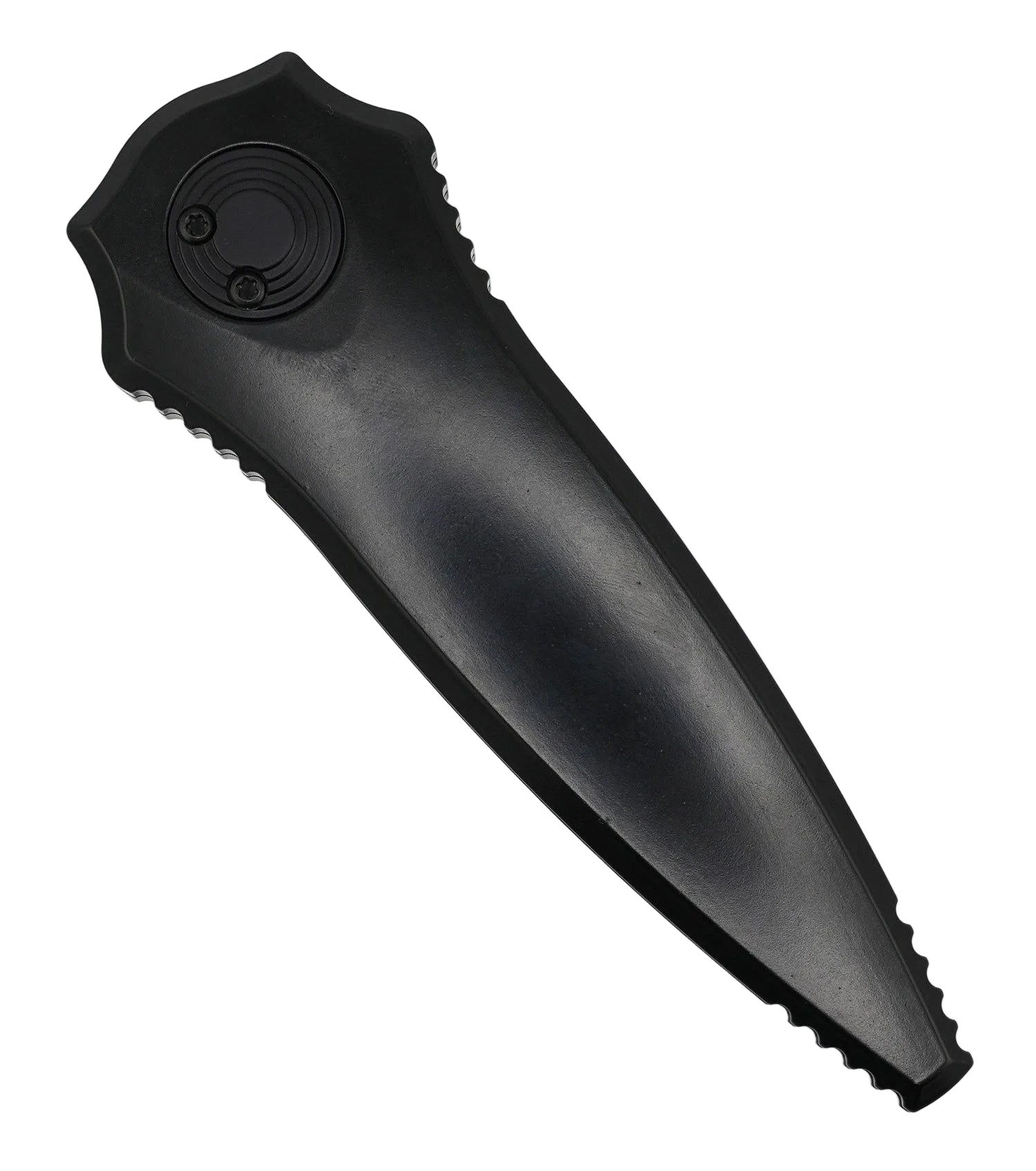 Asheville Steel Warlock Cerakote Black Handles Ti Clip Gravity Knife S35VN (USA)