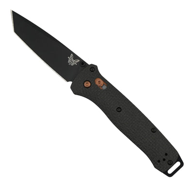 Benchmade 537BK-10 Bailout Axis Folding Knife 3.38" S90V Black Tanto w/ Carbon Fiber Handle