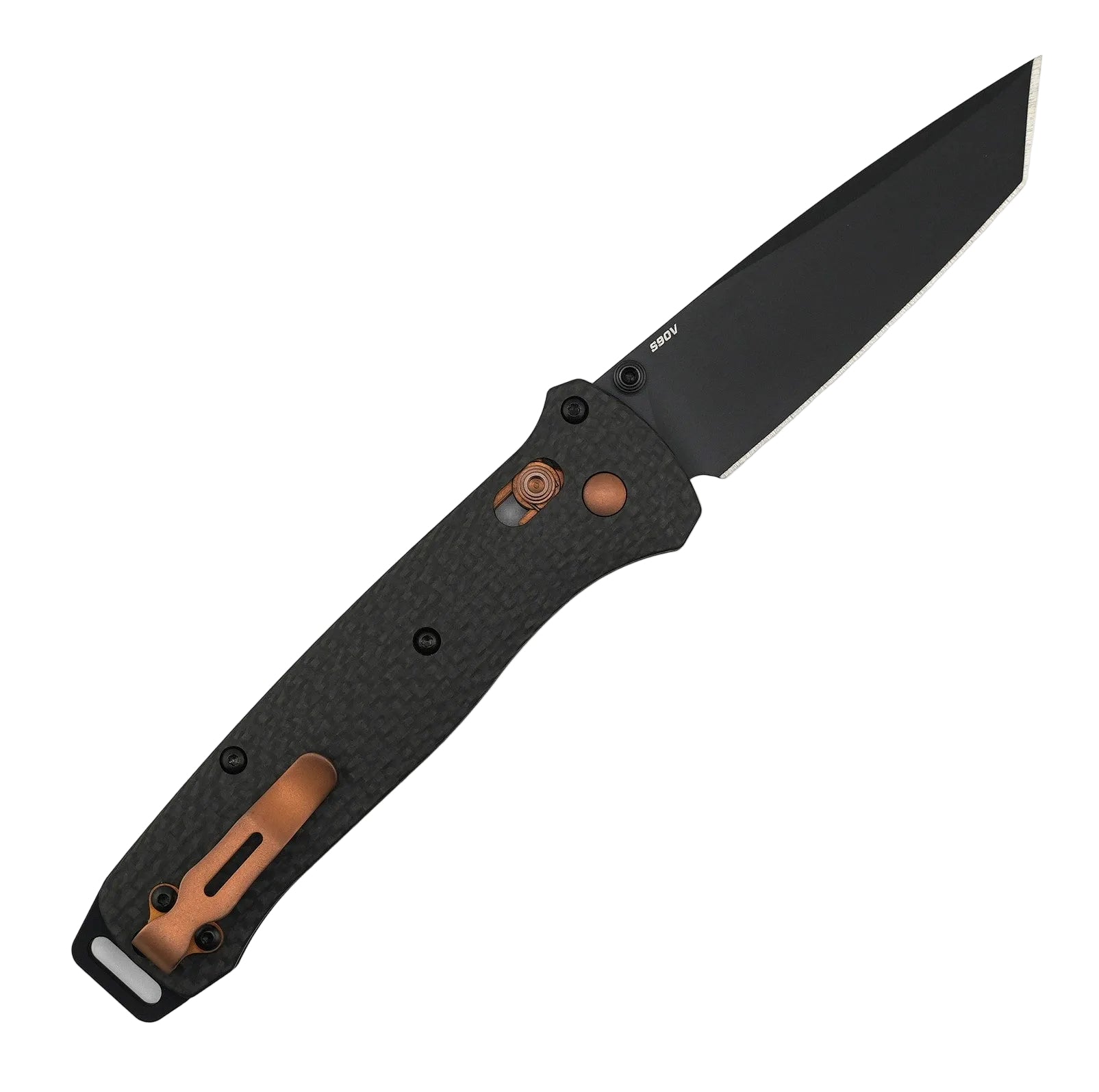 Benchmade 537BK-10 Bailout Axis Folding Knife 3.38" S90V Black Tanto w/ Carbon Fiber Handle