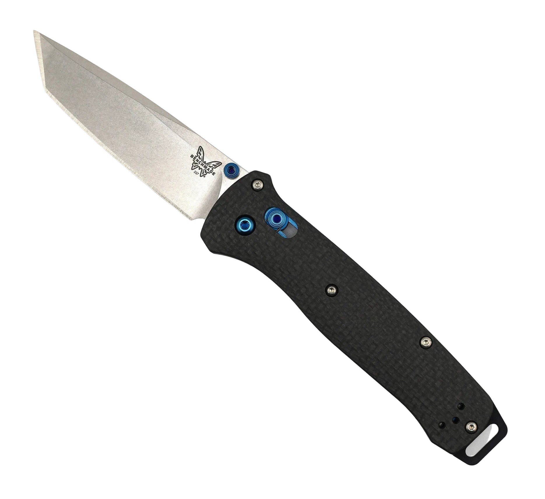 Benchmade 537-09 Bailout Axis Folding Knife 3.38" M390 Satin Tanto w/ Carbon Fiber Handle