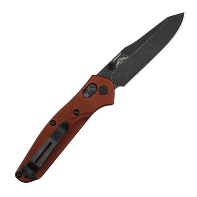 Benchmade 945BK-03 Mini Osborne Battlewash Reverse Tanto w/ Burnt Copper Aluminum Handle