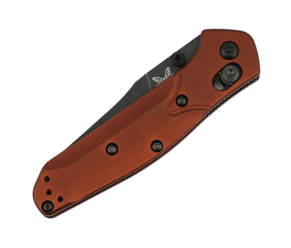 Benchmade 945BK-03 Mini Osborne Battlewash Reverse Tanto w/ Burnt Copper Aluminum Handle
