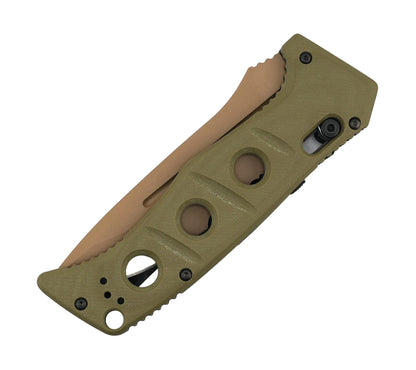 Benchmade 2750SFE-2 Adamas Auto Knife 3.78" CruWear Flat Dark Earth Serrated