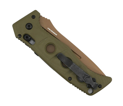 Benchmade 2750SFE-2 Adamas Auto Knife 3.78" CruWear Flat Dark Earth Serrated