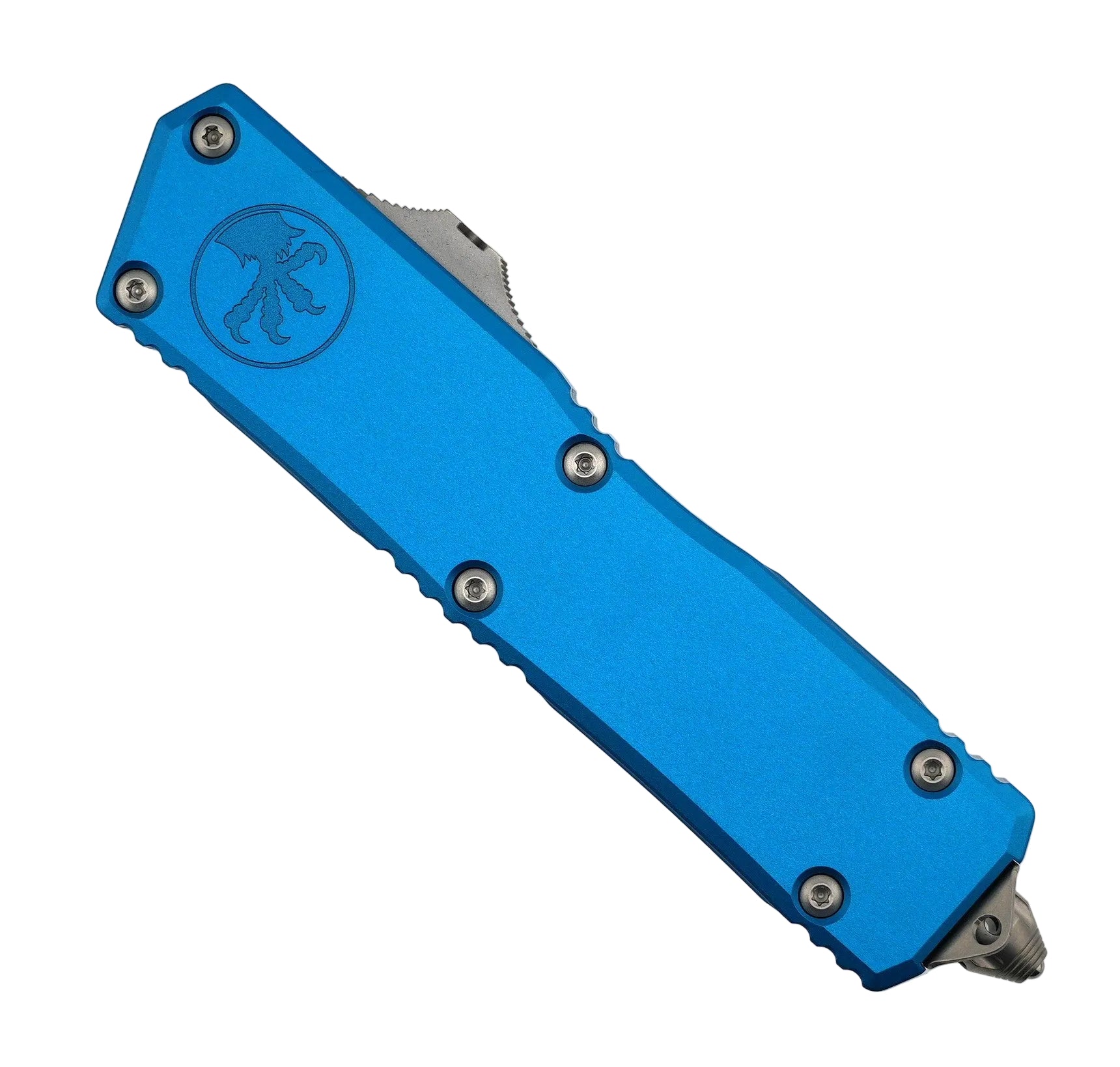 Microtech 1175-10BL Scarab II Gen III Executive Blue Handle D/E Stonewashed Blade