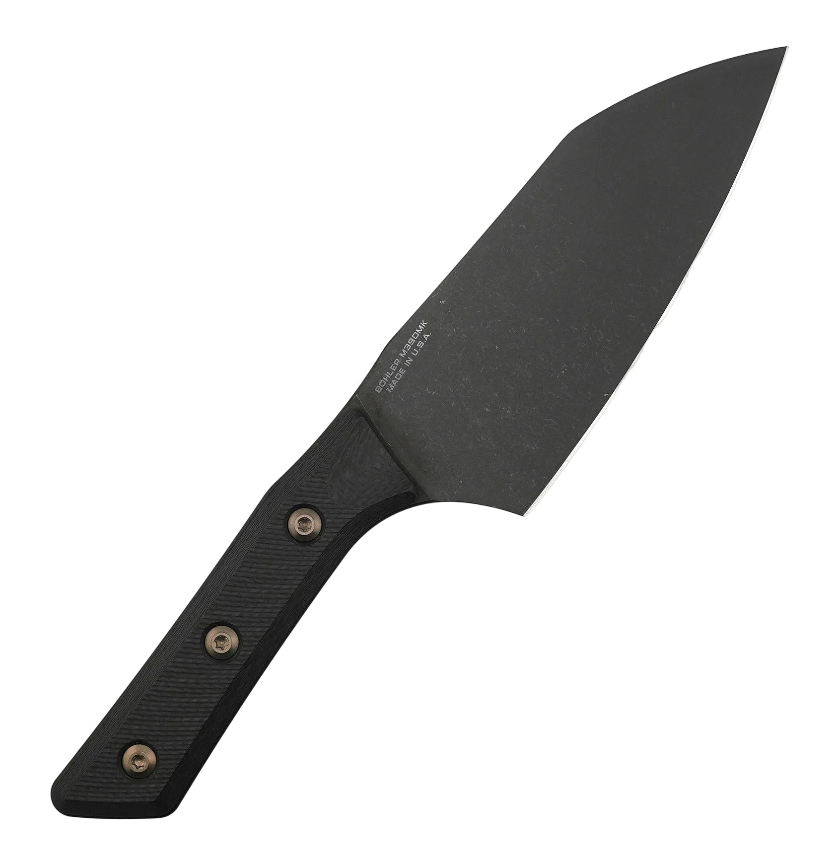 Microtech Santoku 6" Carbon Fiber/DLC M390MK Signature Series 3200-1DLCCFS