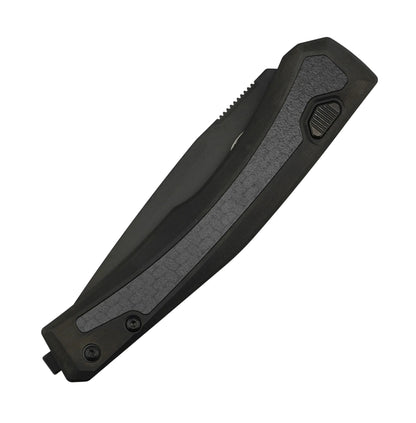 Zero Tolerance 0556BLK Black PVD Titanium Carbon Fiber Inlay Bead Blasted Black PVD MagnaCut Blade (USA)