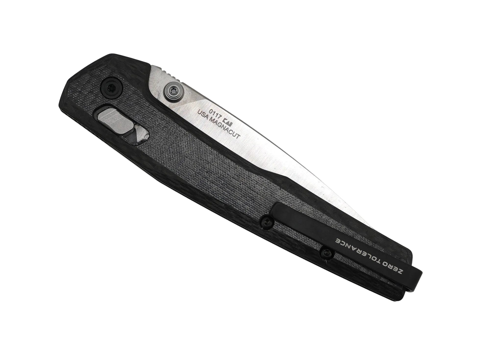 Zero Tolerance 0117 Carbon Fiber Handle Satin with Stonewashed Flats MagnaCut Blade (USA)