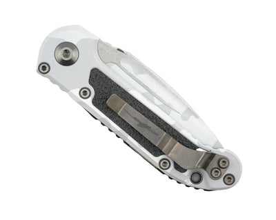 Microtech Knives LUDT Gen III Arctic Camo Drop Point Low Polish Accents 1135-1LPACS-D22