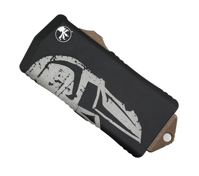 Microtech Exocet Bronze Molon Labe OTF AUTO Knife 1.98" Tanto Blade 158-13MLS