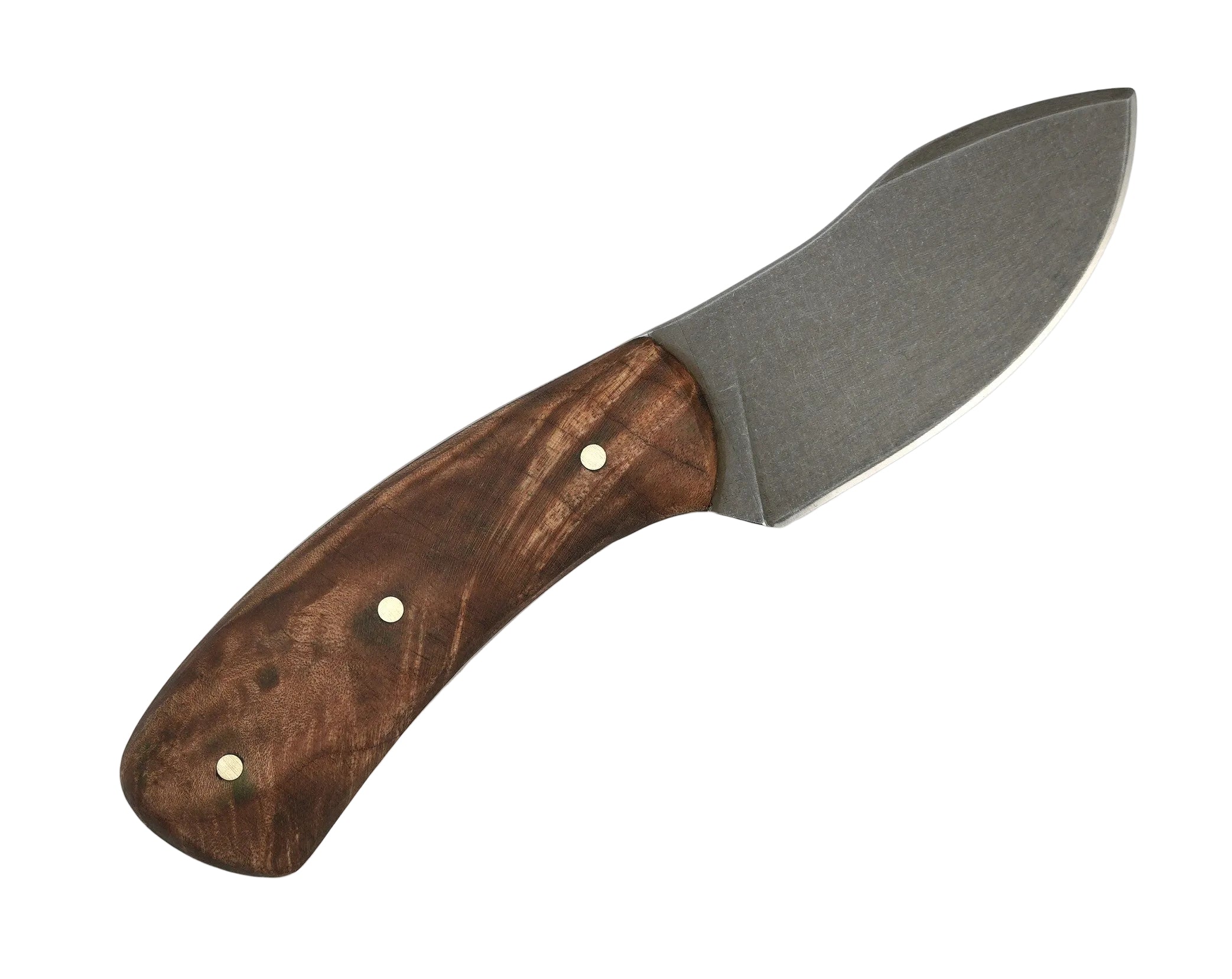 Nic Nichols Lil Muk Acid Stonewashed Maple Handle Fixed Blade (Custom)