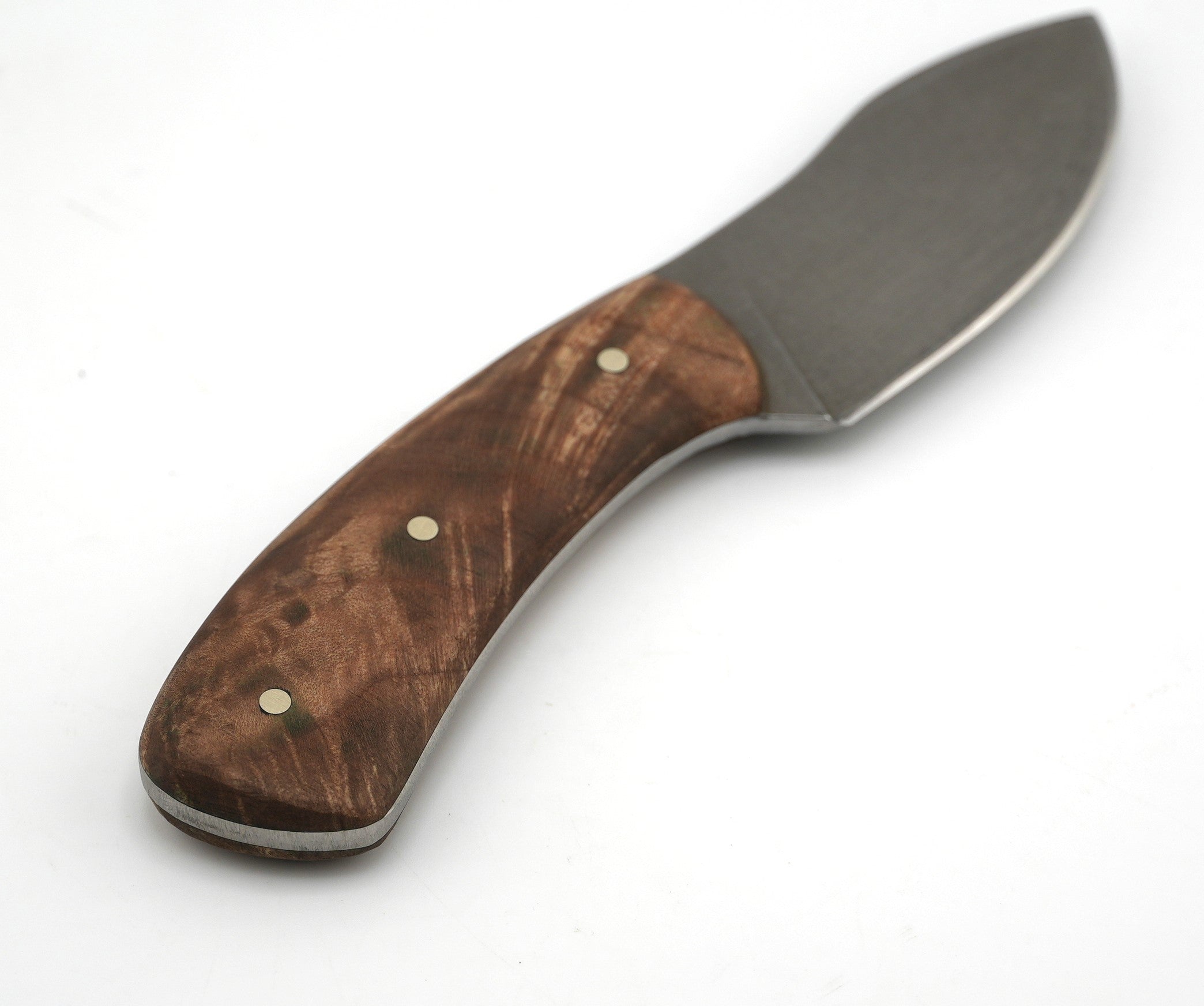 Nic Nichols Lil Muk Acid Stonewashed Maple Handle Fixed Blade (Custom)