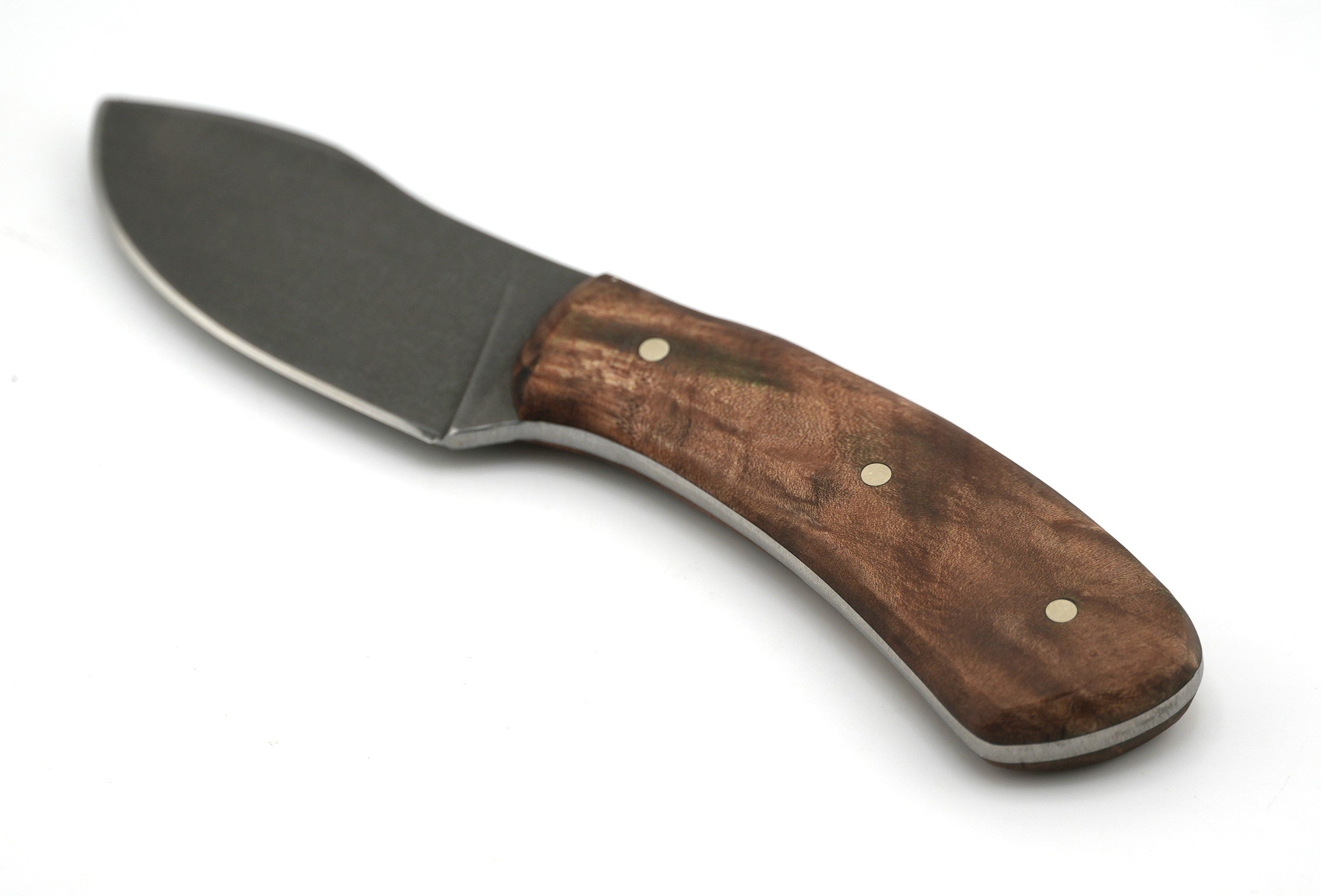 Nic Nichols Lil Muk Acid Stonewashed Maple Handle Fixed Blade (Custom)