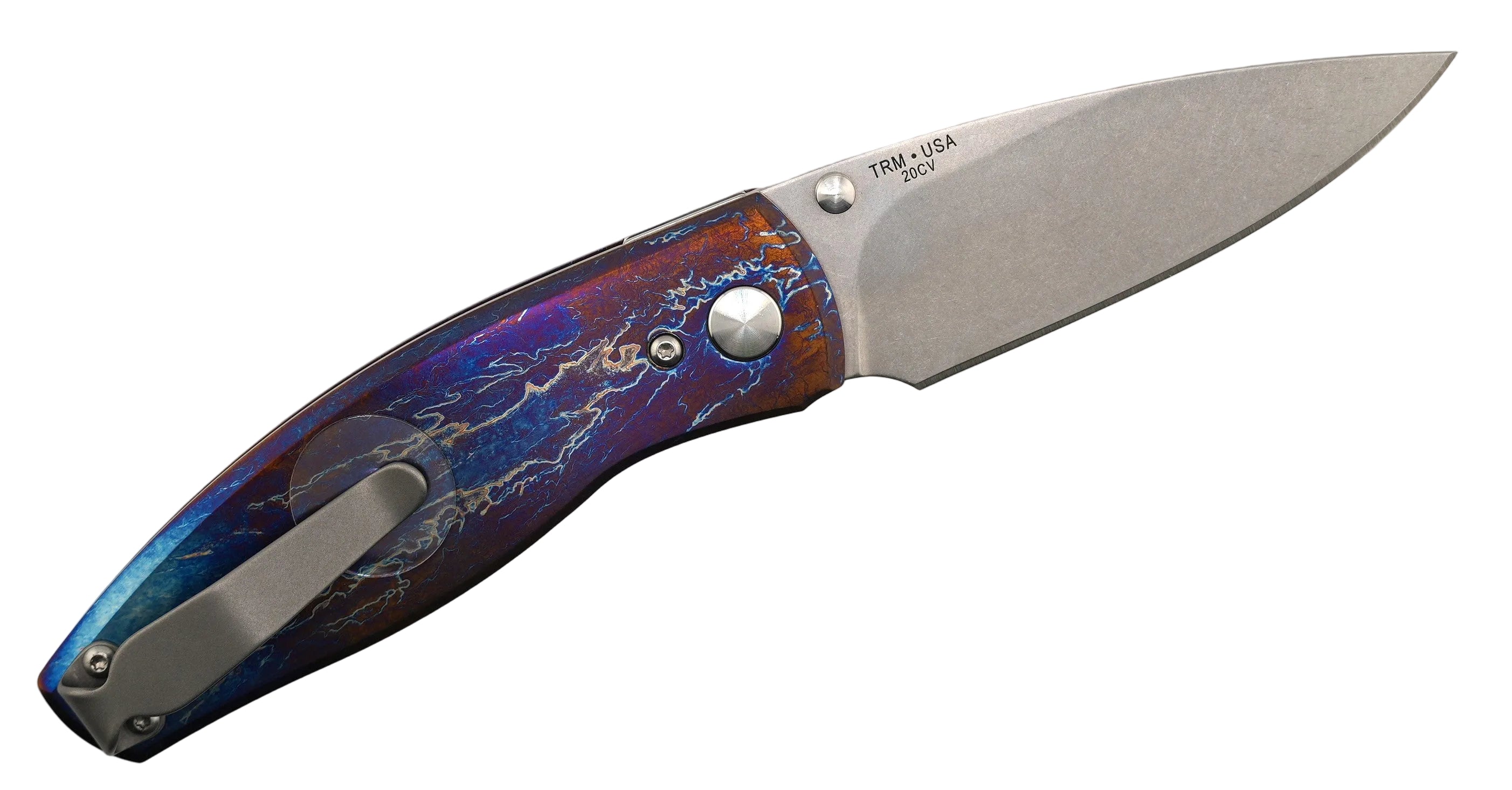 Custom TRM Neutron 2 Linerlock 20CV Titanium Flat Heat Entropic Finish (Limited Run)
