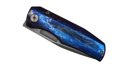 Custom Heat Antropic Vero Nova Mini Folding Knife Stonewash Blade