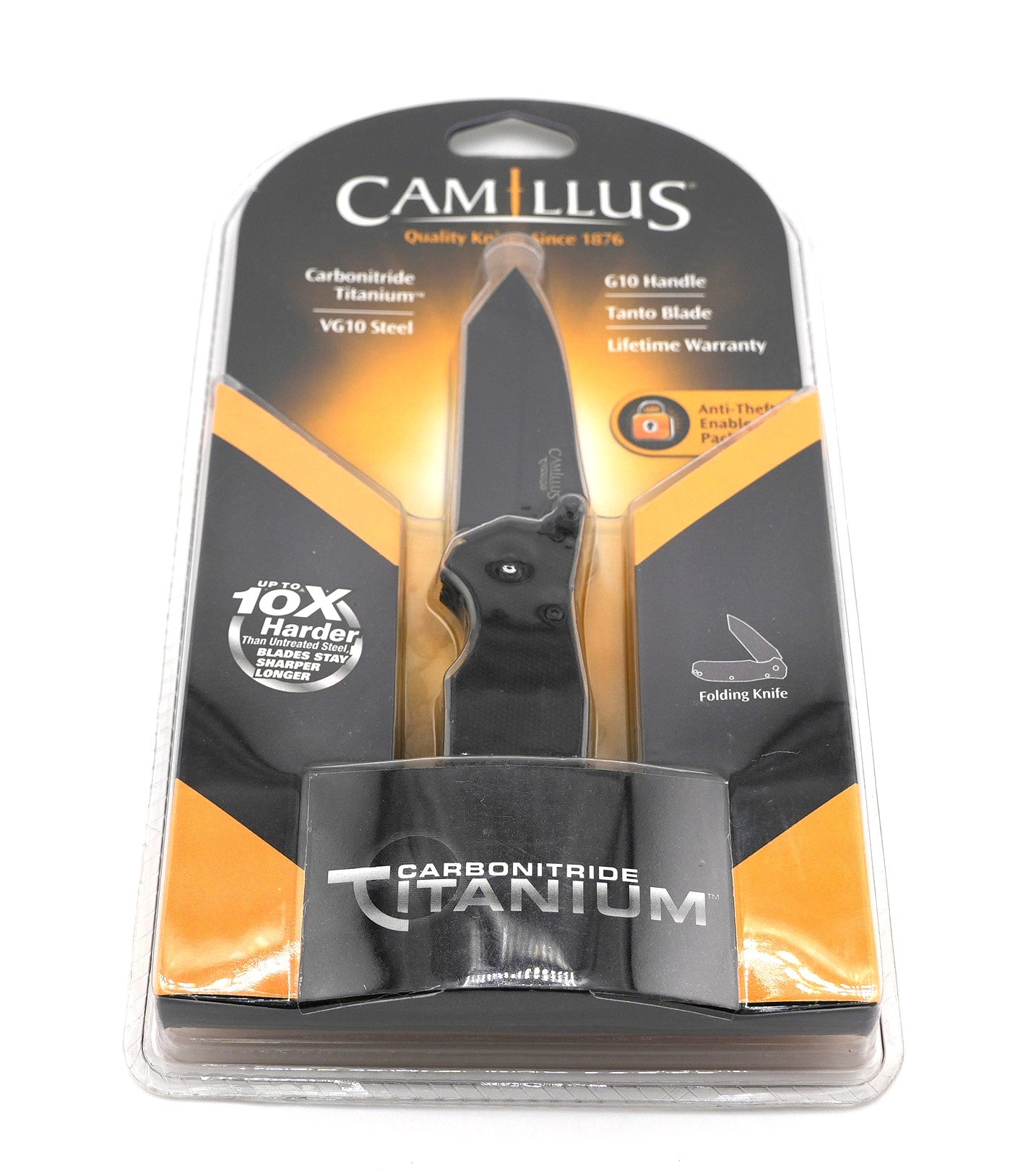 Camillus 2.75" Black G10 EDC Folding Knife