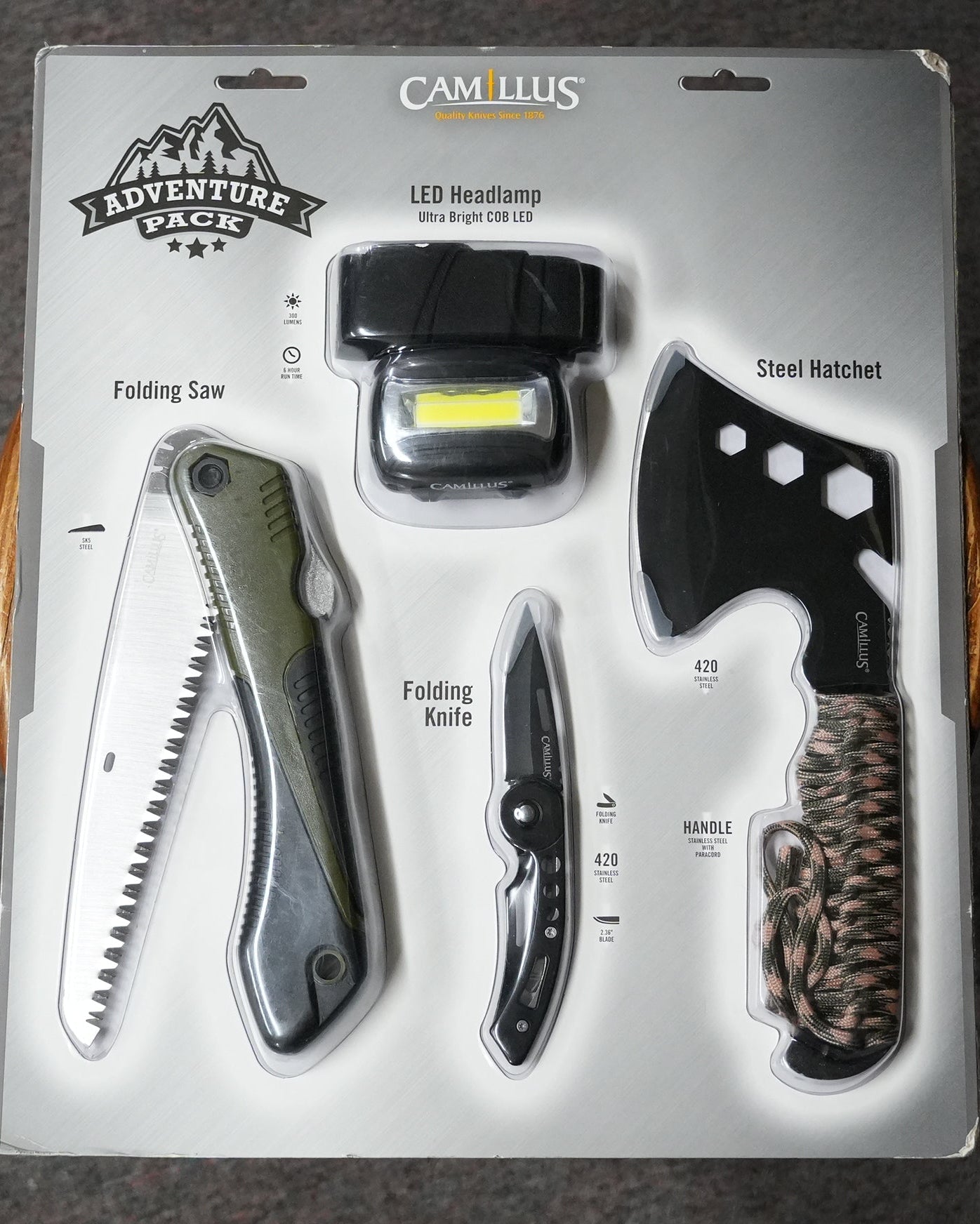 Camillus Adventure Pack 4 Piece Survival Tool Set