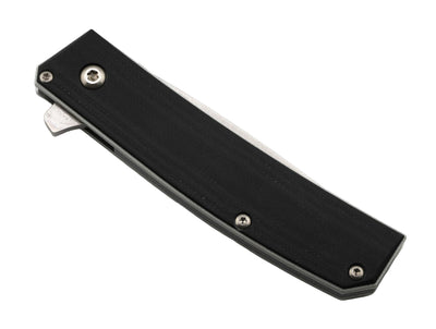 Benchmade Tengu Flipper 601 Jared Oeser Satin 20CV Tanto Knife Black over White G10 (Discontinued)