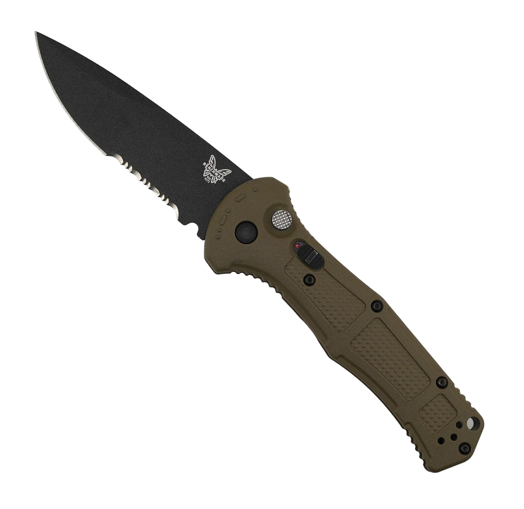 Benchmade Claymore Auto Knife 9070SBK-1 CPM-D2 Ranger Green Grivory Handles (Pre-Owned)