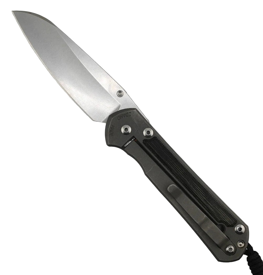Chris Reeves Large Sebenza 21 L21-1149 Titanium Black Inlays Left Handed Knife (Pre-Owned)