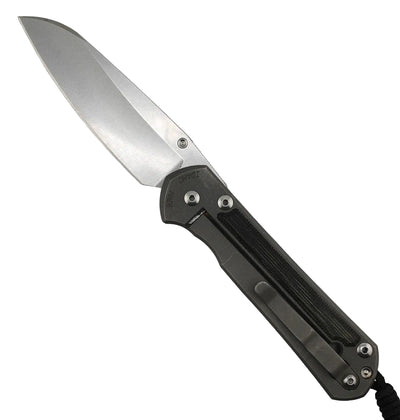 Chris Reeves Large Sebenza 21 L21-1149 Titanium Black Inlays Left Handed Knife (Pre-Owned)