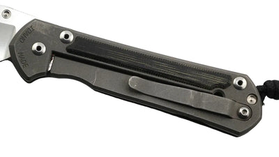 Chris Reeves Large Sebenza 21 L21-1149 Titanium Black Inlays Left Handed Knife (Pre-Owned)
