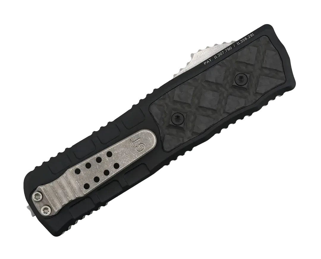 Guardian Tactical APEX Auto OTF Knife Aluminum Carbon Fiber 3.4" MagnaCut Stonewash