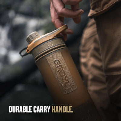 Grayl GeoPress Water Filter and Purifier Bottle Covert Edition - 24 fl. oz. - NORTH RIVER OUTDOORS
