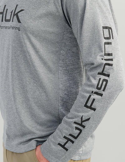 Huk Pursuit Performance Hoodie (Night Owl Heather) - NORTH RIVER OUTDOORS