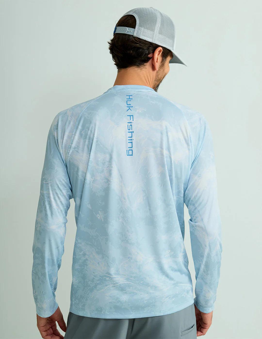 Huk Mossy Oak Pursuit Performance Crew (Mossy Oak Stormwater Bonefish) - NORTH RIVER OUTDOORS