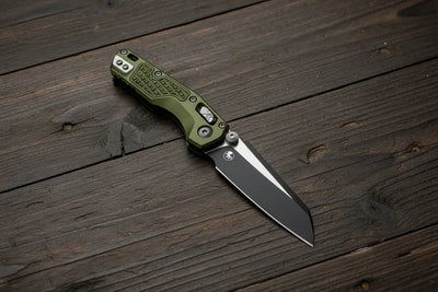 Microtech MSI Mini RAM LOK OD Green Frag Aluminum Handles Black M390MK Blade 210M-1FROD