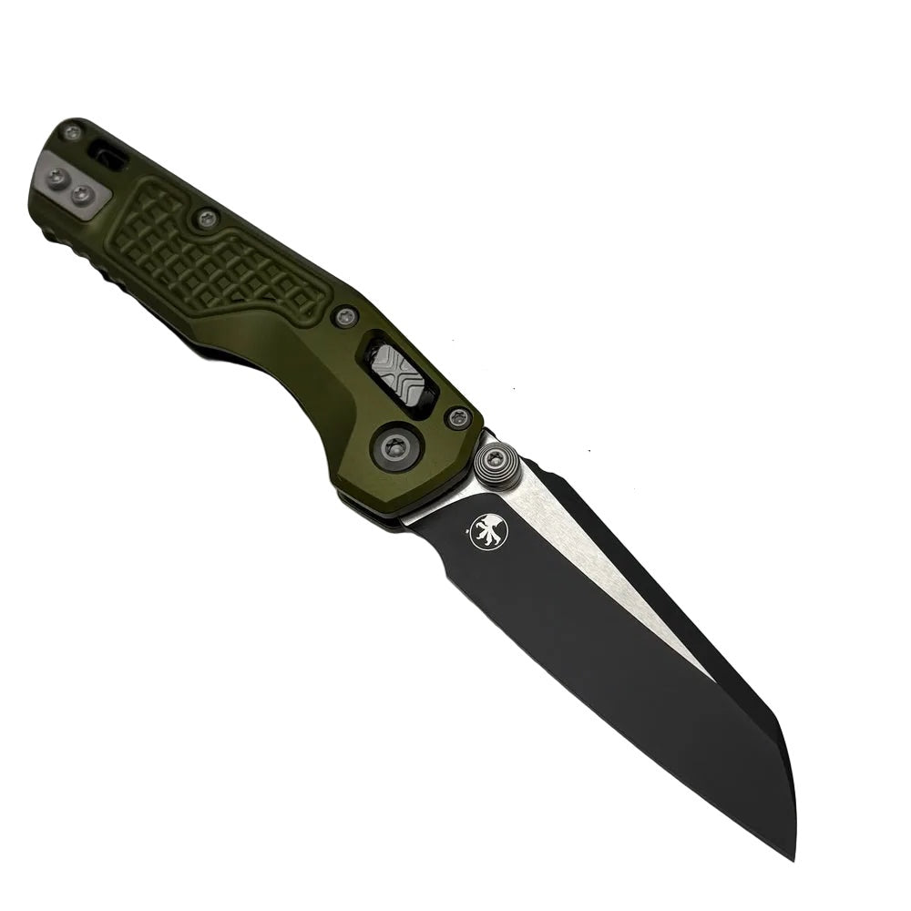 Microtech MSI Mini RAM LOK OD Green Frag Aluminum Handles Black M390MK Blade 210M-1FROD