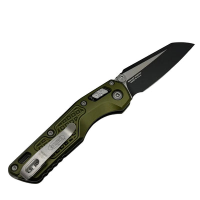 Microtech MSI Mini RAM LOK OD Green Frag Aluminum Handles Black M390MK Blade 210M-1FROD