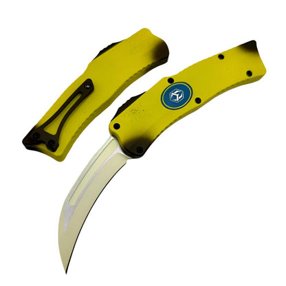 Heretic Stabnana Freshly Peeled OTF Auto Knife 3.2" MagnaCut Hawkbill ***Limited Run*** - NORTH RIVER OUTDOORS