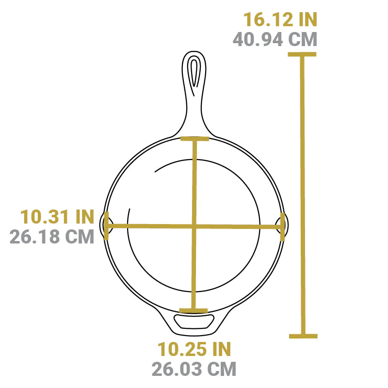 Lodge 10.25" Seasoned Cast Iron Skillet (USA Made)