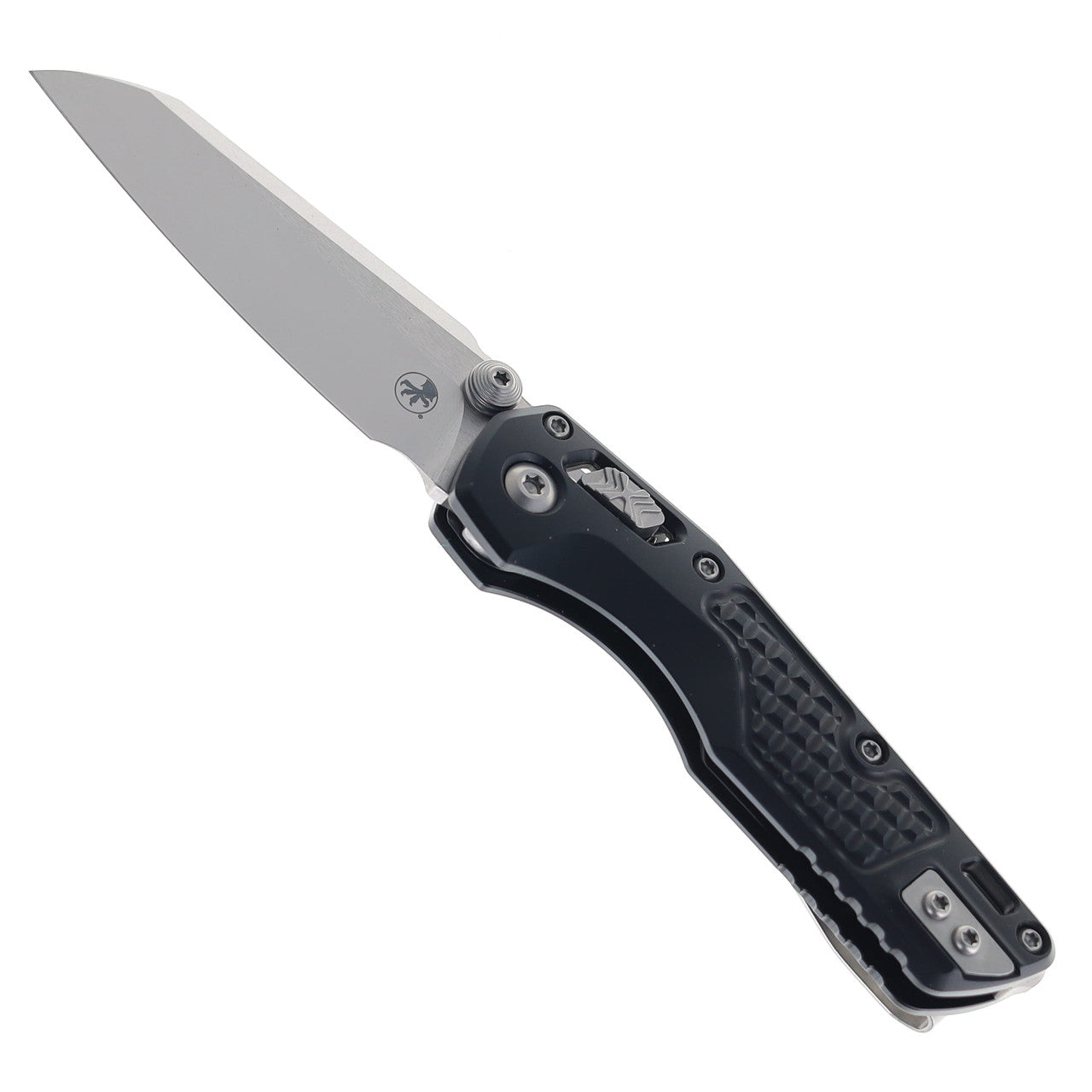 Microtech MSI Mini RAM LOK Black Frag Aluminum Handles Stonewash Blade Finish M390MK Blade 210M-10FR