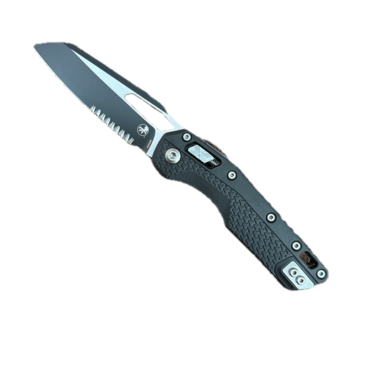 Microtech 210T-2PMBK MSI Ram-Lok Black Injection Molded Handle Black P/S Blade from NORTH RIVER OUTDOORS