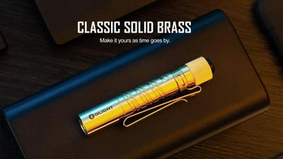 Olight i3T EOS Brass Flashlight (Limited Edition) - NORTH RIVER OUTDOORS