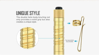 Olight i3T EOS Brass Flashlight (Limited Edition) - NORTH RIVER OUTDOORS
