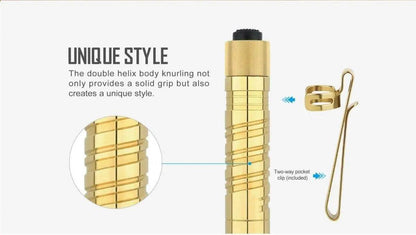 Olight i3T EOS Brass Flashlight (Limited Edition) - NORTH RIVER OUTDOORS